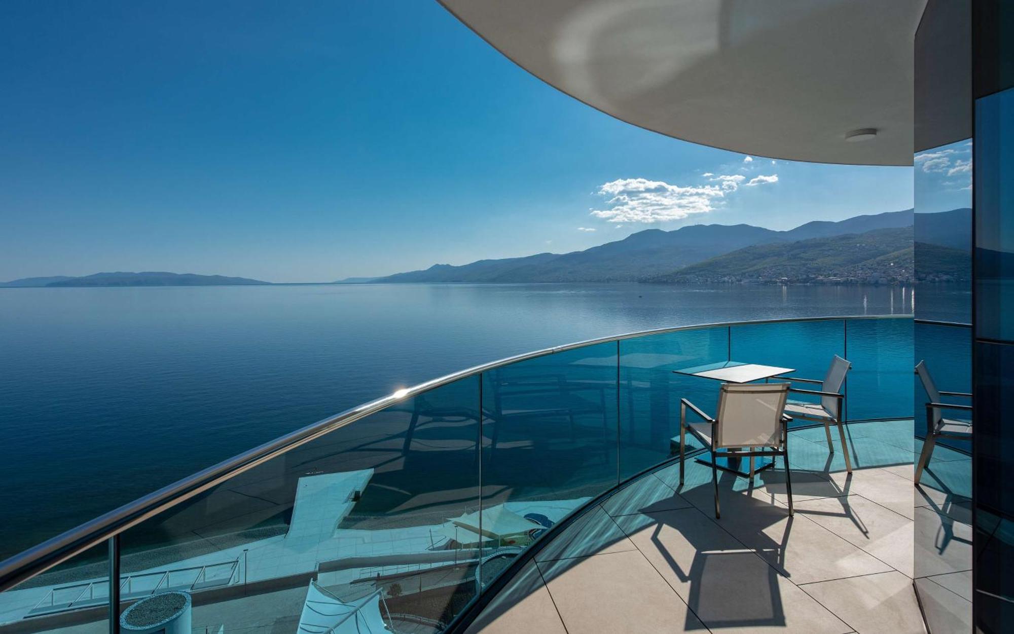 Hilton Rijeka Costabella Beach Resort And Spa Buitenkant foto View from the balcony of a suite